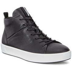 Кеды высокие ECCO SOFT 8 W, черный, 35 размер