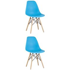 Комплект стульев для кухни 2 шт DSW Style, бирюзовый Stool Group