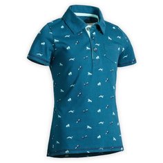 Поло Decathlon размер 14, бирюзовый