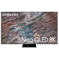 84.6" Телевизор Samsung QE85QN800AU Neo QLED, QLED, HDR (2021), нержавеющая сталь