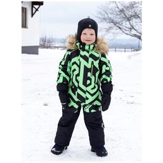 Комбинезон для мальчика Nikastyle 8з0321 зимний (салатовый, размер 104)