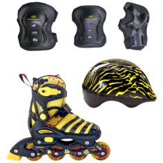 Tech Team Набор роликов Tech Team Maya Set коньки, защита, шлем черный XS (27-30)