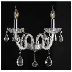 Настенный светильник Crystal Lux Glamour AP2, E14, 120 Вт, кол-во ламп: 2 шт., цвет арматуры: хромовый