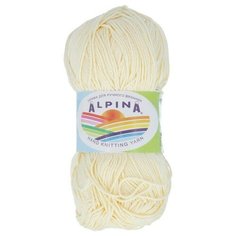 Пряжа Alpina "SATI" 100% мерсеризованный хлопок №004 шампань - 10 мотков по 50 г