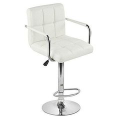 Стул Woodville Turit, металл/искусственная кожа, цвет: белый