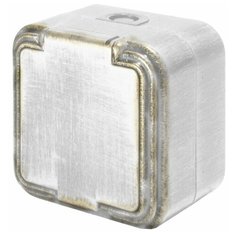 Коробка открытой установки установочная 4 ввода Palazzo белое золото патина duwi 26442 2