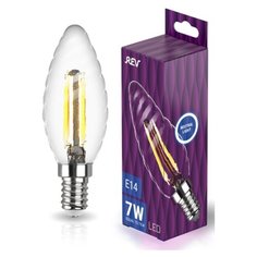 Лампочка светодиодная FILAMENT свеча витая TC37 E14 7W 4000K DECO Premium холодный свет REV 32493 5