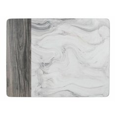 Подставки на пробке большие Мраморный мотив 40х29 см (4шт) Creative Tops