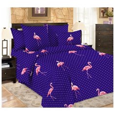 Постельное бельё Amore Mio Мако- сатин Flamingo DKBL Микрофибра Евро