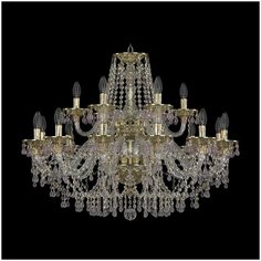 Хрустальная люстра 16110/12+6/300/2d G V7010 Bohemia Ivele Crystal
