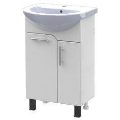 Тумба под раковину Тритон Эко-50, ШхГхВ: 47х28.5х82 см, цвет: белый