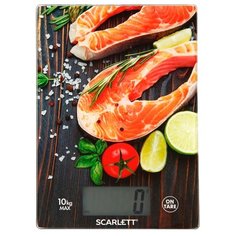 Кухонные весы Scarlett SC-KS57P37 коричневый/оранжевый