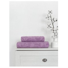 Полотенце Amore Mio Жаккард Monogramma 70/130 Сиреневый