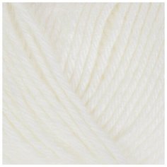Пряжа "Молодёжная" 91% акрил, 9% полиамид 280м/200гр (01- Белый) 1моток 2797910 Пехорка