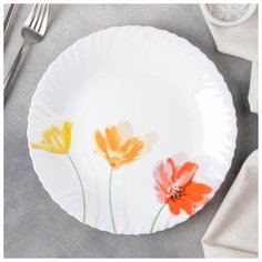 Тарелка обеденная 25 см FLOWERLY DESSERT 5456689 Luminarc