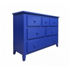 Комод La Neige BR- LM04- Blue синий c ящиками Ля Нэж