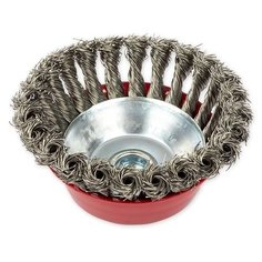 Щетка для УШМ чашка 125 мм, посадка M14, стальная витая проволока ARNEZI R804712 (Производитель: ARNEZI R8047125)