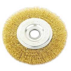 Щетка для УШМ плоская 150 мм, посадка 22.2 мм, латунированная проволока ARNEZI R (Производитель: ARNEZI R8042150)