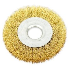 Щетка для УШМ плоская 100 мм, посадка 22.2 мм, латунированная проволока ARNEZI R (Производитель: ARNEZI R8042100)