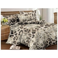 Постельное бельё Amore Mio Мако- сатин Leo Микрофибра 1,5 сп.