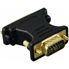 Адаптер Hama 00045074 DVI (f) VGA (m), черный