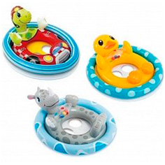 Круг надувной с сидением и со спинкой, животные, от 3 до 4 лет Intex