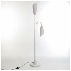 Торшер "Симпл" 2x15Вт E27 белый 37х28х154см. Bayer Lux