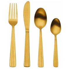 Набор столовых приборов Mikasa Ciara Philo 16 предметов золото Kitchen Craft