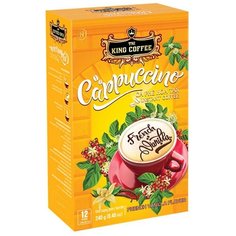 "Растворимый кофе ""King Coffee"" Cappuccino Vanila, коробка 12 стиков по 20 г"