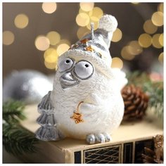 Свеча декоративная "Снежная птичка". 9х5. 8х8. 9 см 7015781 Зимнее волшебство