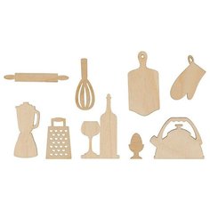 Заготовка для декорирования Mr. Carving "Мини-набор. Посуда", 2-5 см