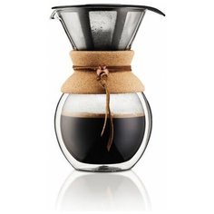 Кофейник с фильтром Pour Over с двойными стенками 1 л. пробковый Bodum