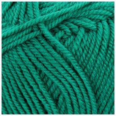 Пряжа "Народная" 30% шерсть, 70% акрил объёмный 220м/100гр (573-Т.изумруд) 1моток 2444237 Пехорка