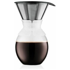 Кофейник с фильтром Pour Over Basic 1.5 л. белый Bodum