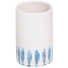 Стакан для ванной комнаты "рыбки", керамика "рыжий КОТ