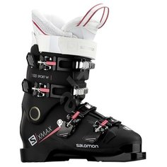 Горнолыжные ботинки Salomon X Max 100 W Sport, 0, черный/белый/розовый