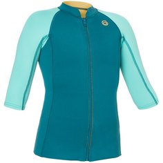 Гидромайка для детей Decathlon SUBEA 500 рост 113 – 122 см, темный сине-зеленый/бирюзово-зеленый