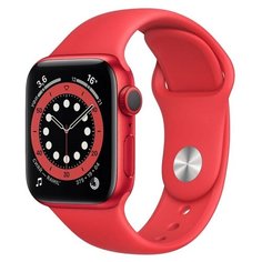 Смарт- часы Apple Watch S6 40mm PRODUCT(RED) Aluminum Case with PRODUCT(RED) Sport Band (M00A3RU/A)
