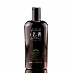 American Crew Classic 3- in-1 Tea Tree - Шампунь, кондиционер и гель для душа чайное дерево 450 мл