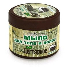 Дегтярное жидкое мыло 300мл (банка) для тела & волос Невская косметика