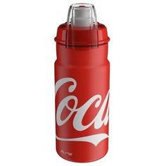 Фляга для велосипеда Elite Jet Plus Bottle 550ml - Coca Cola - красная