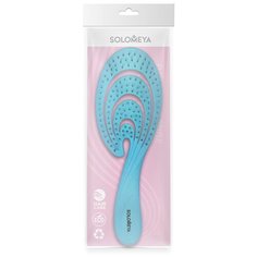 Solomeya Гибкая био- расческа для волос Голубая волна/Flex bio hair brush Blue Wave , 1 шт