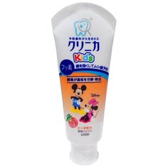 LION Зубная паста детская "kids sukkiri peach" вкус персика 1-8 лет 60 гр