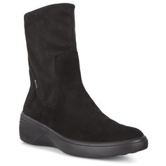 Ботинки высокие ECCO SOFT 7 WEDGE W, черный, 40 размер
