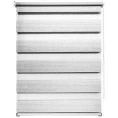 Рулонная штора с эффектом «день-ночь» Уют 7853 Люрекс (светло-серый), 70х160 см