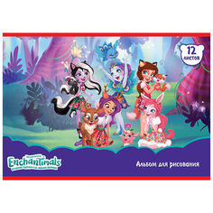 Альбом для рисования PRIORITY Enchantimals 28.5 х 20 см, 100 г/м², 12 л.