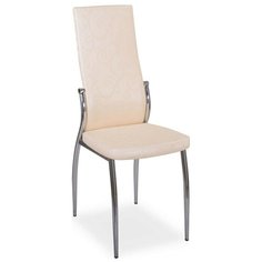 Стул Домотека Милано, металл/искусственная кожа, цвет: D2/D2 Бежевый с узором