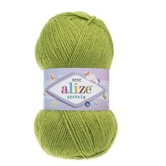 Пряжа Alize Sekerim Bebe (Шекерим Беби) 117 фисташка 100% акрил 100г 320м 5шт