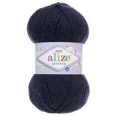Пряжа Alize Sekerim Bebe (Шекерим Беби) 58 темно-синий 100% акрил 100г 320м 5шт