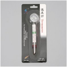 Термометр аквариумный на присоске утолщенный, 11 см Сима ленд